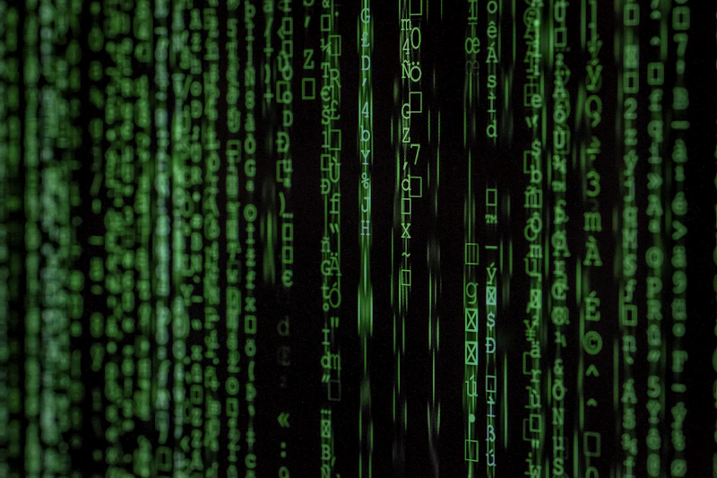 Fluxo de dados e leitura automática representando visão de máquina